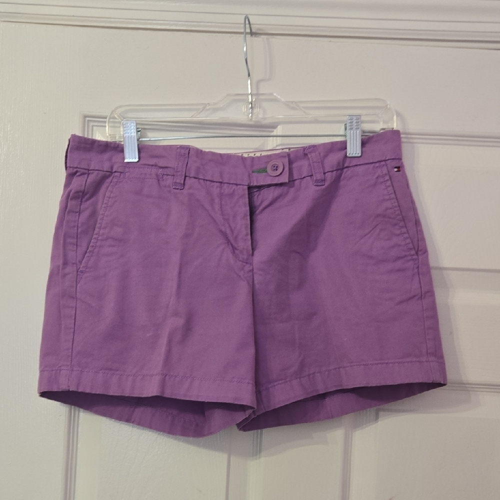 Tommy Hilfiger Purple Bermuda Shorts Casual Style